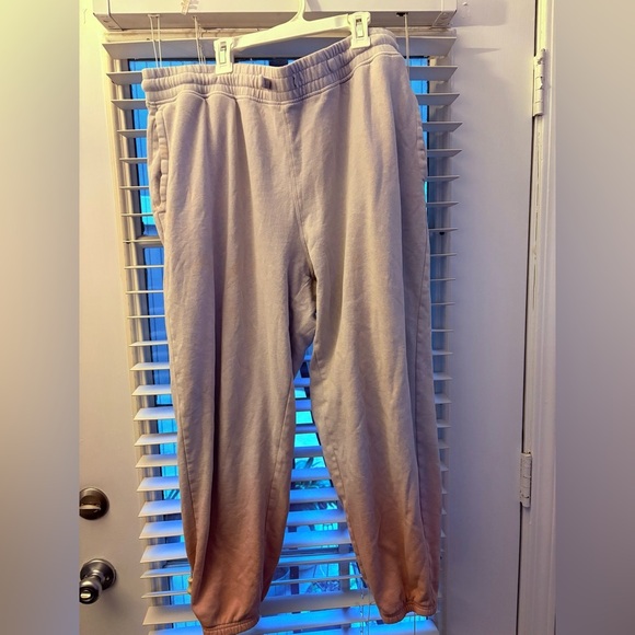 Old Navy Men’s 2PC SET Pink/ Orange Ombre hoodie + Sweatpants men’s size M top L - Picture 8 of 13